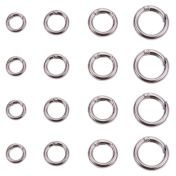 PandaHall 1 Box Zinc Alloy Key Clasp Findings Platinum Spring Gate Rings Metal Clasp Findings for Jewelry Making 7.4x7.2x1.7cm Alloy
PandaHall 1 Box Zinc Alloy Key Clasp Findings Platinum Spring Gate Rings Metal Clasp Findings for Jewelry Making 7.4x7.2x1.7cm Alloy