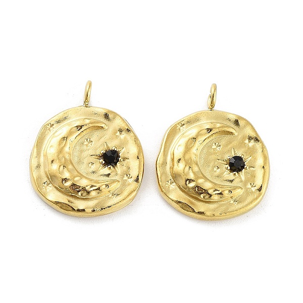 PandaHall Ion Plating(IP) 316L Surgical Stainless Steel Pendants, with Jet Rhinestone, Moon and Star Charms, Real 18K Gold Plated..., Black
PandaHall Ion Plating(IP) 316L Surgical Stainless Steel Pendants, with Jet Rhinestone, Moon and Star Charms, Real 18K Gold Plated..., Black