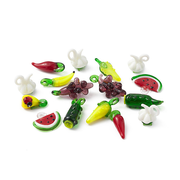 PandaHall Handmade Lampwork Pendants, Mixed Shapes, Mixed Color, 22~35x9.5~27x4.5~15.8mm, Hole: 1.8~6mm Lampwork Mixed Shapes Multicolor
PandaHall Handmade Lampwork Pendants, Mixed Shapes, Mixed Color, 22~35x9.5~27x4.5~15.8mm, Hole: 1.8~6mm Lampwork Mixed Shapes Multicolor
