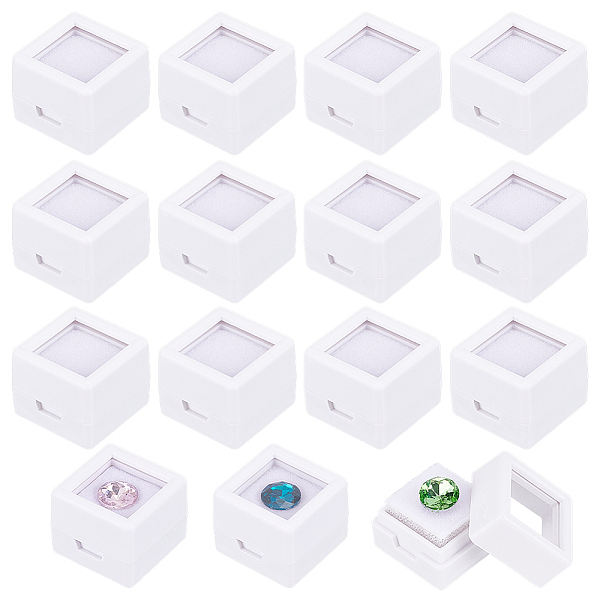 PandaHall Square Plastic Loose Diamond Storage Boxes, Gemstone Display Case with Clear Acrylic Window and Sponge insideSquare Plastic Loose..., White
PandaHall Square Plastic Loose Diamond Storage Boxes, Gemstone Display Case with Clear Acrylic Window and Sponge insideSquare Plastic Loose..., White