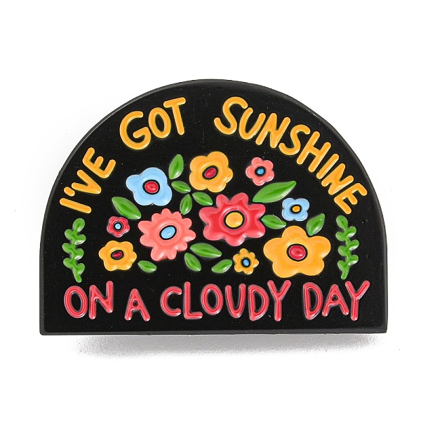 PandaHall Flower Alloy Enamel Pin Brooch, for Backpack Clothes, Half Round, Black, 22x30mm Alloy+Enamel Half Round Black
PandaHall Flower Alloy Enamel Pin Brooch, for Backpack Clothes, Half Round, Black, 22x30mm Alloy+Enamel Half Round Black