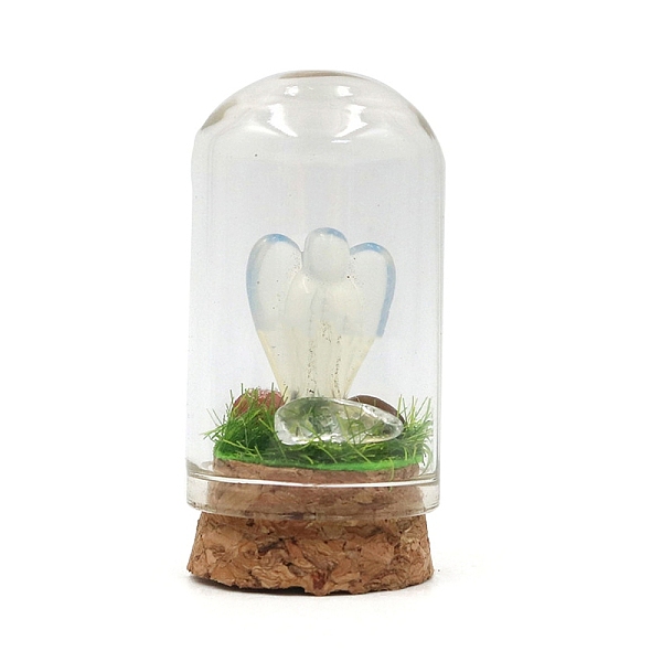PandaHall Glass Crystal Ball Ornament, with Synthetic Opalite Wings inside, Reiki Energy Stone Desktop Office Table Decor, 55x30mm Opalite...
PandaHall Glass Crystal Ball Ornament, with Synthetic Opalite Wings inside, Reiki Energy Stone Desktop Office Table Decor, 55x30mm Opalite...