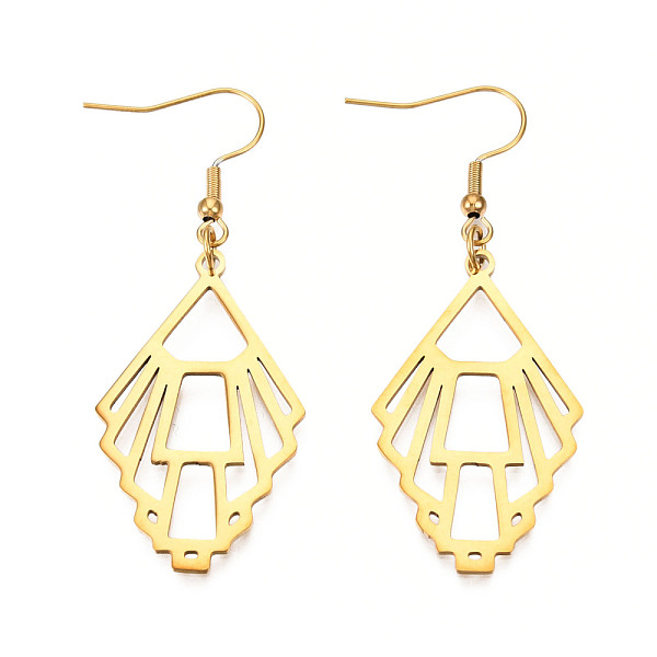 PandaHall 201 Stainless Steel Dangle Earrings, Golden, 61mm, Pin: 0.6mm 201 Stainless Steel
PandaHall 201 Stainless Steel Dangle Earrings, Golden, 61mm, Pin: 0.6mm 201 Stainless Steel