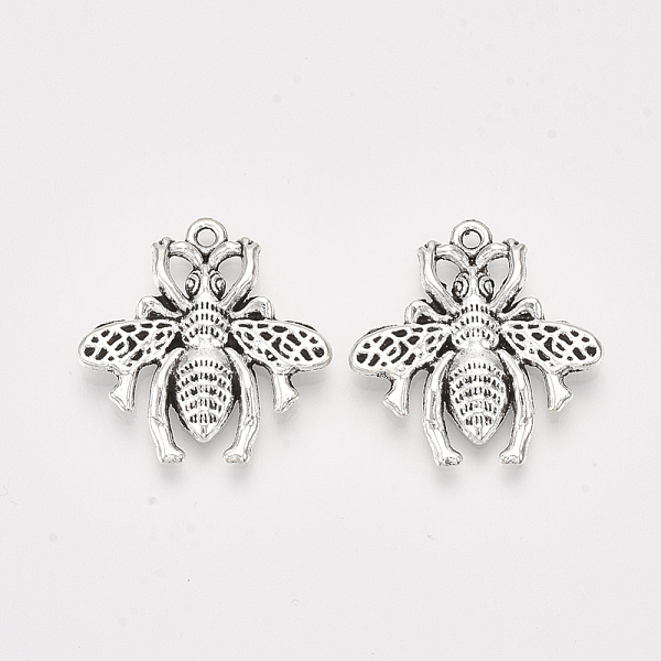 PandaHall Tibetan Style Alloy Pendants, Cadmium Free & Lead Free,, Bees, Antique Silver, 25.5x25x2.5mm, Hole: 1.5mm, about 393pcs/1000g...
PandaHall Tibetan Style Alloy Pendants, Cadmium Free & Lead Free,, Bees, Antique Silver, 25.5x25x2.5mm, Hole: 1.5mm, about 393pcs/1000g...