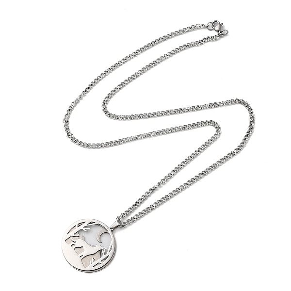 PandaHall 304 Stainless Steel Double Layer Pendant Necklaces, Moon with Wolf, Stainless Steel Color, 23.43 inch(59.5cm) 304 Stainless Steel...
PandaHall 304 Stainless Steel Double Layer Pendant Necklaces, Moon with Wolf, Stainless Steel Color, 23.43 inch(59.5cm) 304 Stainless Steel...