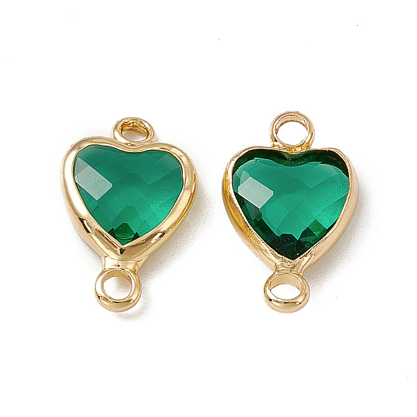 PandaHall Transparent K9 Glass Connector Charms, Heart Links, with Light Gold Tone Brass Findings, Emerald, 14x8.5x3.7mm, Hole: 1.8mm..., Green
PandaHall Transparent K9 Glass Connector Charms, Heart Links, with Light Gold Tone Brass Findings, Emerald, 14x8.5x3.7mm, Hole: 1.8mm..., Green