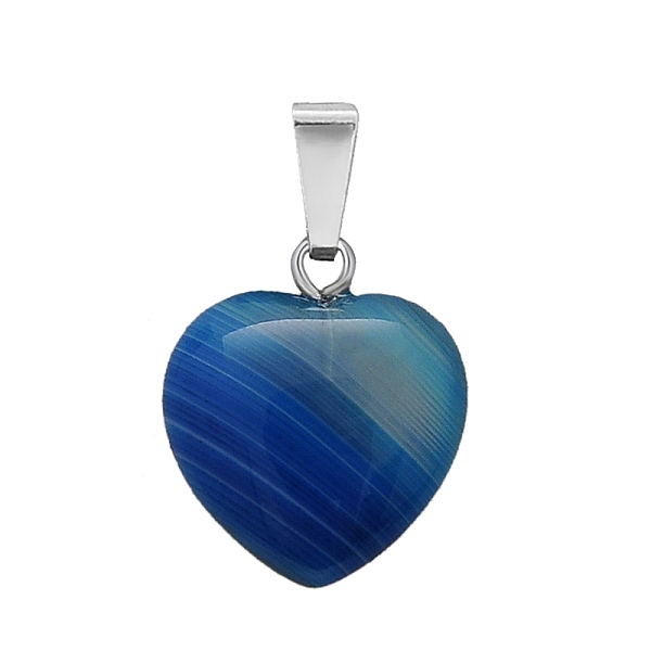 PandaHall Natural Banded Agate Charms, with Silver Tone Metal Findings, Heart, Dyed, 16x6mm Banded Agate Heart
PandaHall Natural Banded Agate Charms, with Silver Tone Metal Findings, Heart, Dyed, 16x6mm Banded Agate Heart