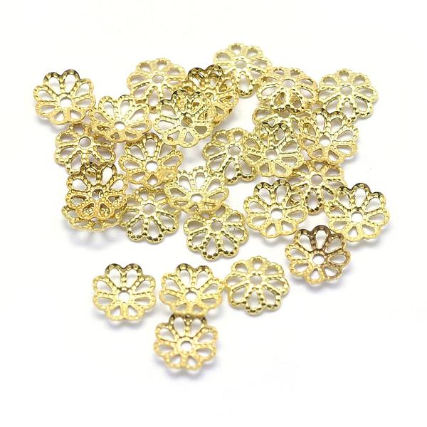 PandaHall Brass Bead Caps, Lead Free & Cadmium Free & Nickel Free, Multi-Petal, Raw(Unplated), 6x1mm, Hole: 1mm Brass
PandaHall Brass Bead Caps, Lead Free & Cadmium Free & Nickel Free, Multi-Petal, Raw(Unplated), 6x1mm, Hole: 1mm Brass