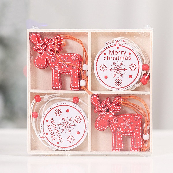 PandaHall Christmas Wooden Box Set Pendant Decoration, for Christmas Tree Hanging Ornaments, Deer & Flat Round, Mixed Shapes, 60mm..., Multicolor
PandaHall Christmas Wooden Box Set Pendant Decoration, for Christmas Tree Hanging Ornaments, Deer & Flat Round, Mixed Shapes, 60mm..., Multicolor