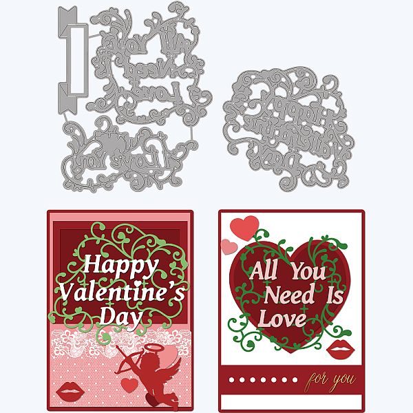 PandaHall 2Pcs 2 Styles Valentine's Day Theme Carbon Steel Cutting Dies Stencils, for DIY Scrapbooking, Photo Album, Decorative Embossing...
PandaHall 2Pcs 2 Styles Valentine's Day Theme Carbon Steel Cutting Dies Stencils, for DIY Scrapbooking, Photo Album, Decorative Embossing...