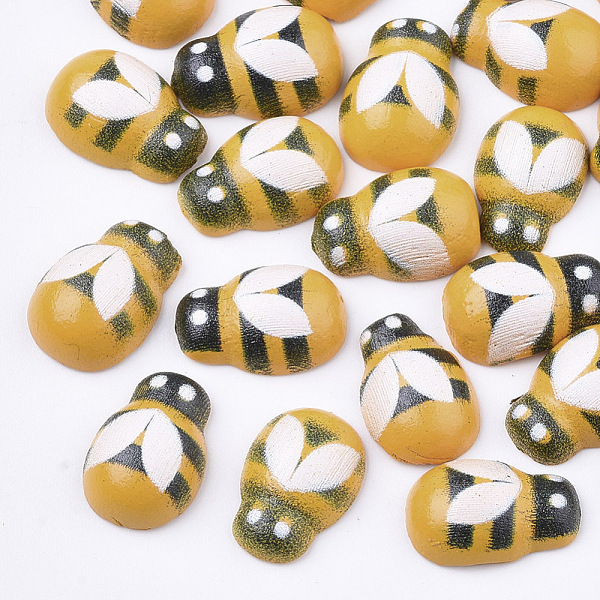 PandaHall Spray Painted Wooden Cabochons, Printed, Bees, Gold, 12~13x8~9x4~5mm Wood Bees Gold
PandaHall Spray Painted Wooden Cabochons, Printed, Bees, Gold, 12~13x8~9x4~5mm Wood Bees Gold