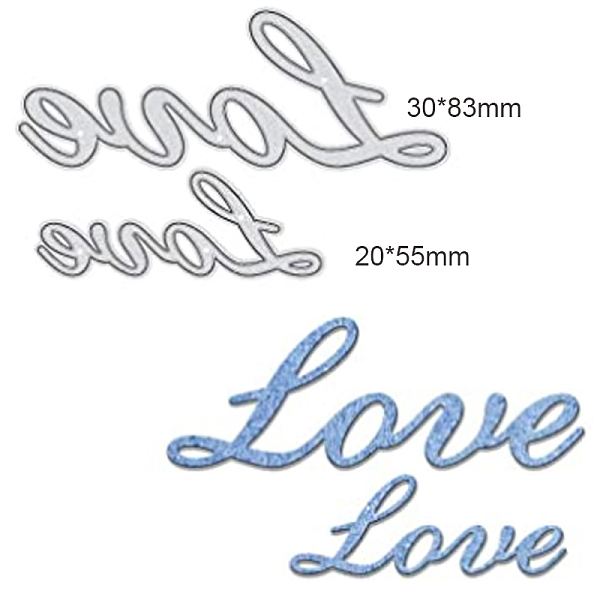 PandaHall Carbon Steel Cutting Dies Stencils, for DIY Scrapbooking/Photo Album, Decorative Embossing DIY Paper Card, Word Love, 20x55mm...
PandaHall Carbon Steel Cutting Dies Stencils, for DIY Scrapbooking/Photo Album, Decorative Embossing DIY Paper Card, Word Love, 20x55mm...