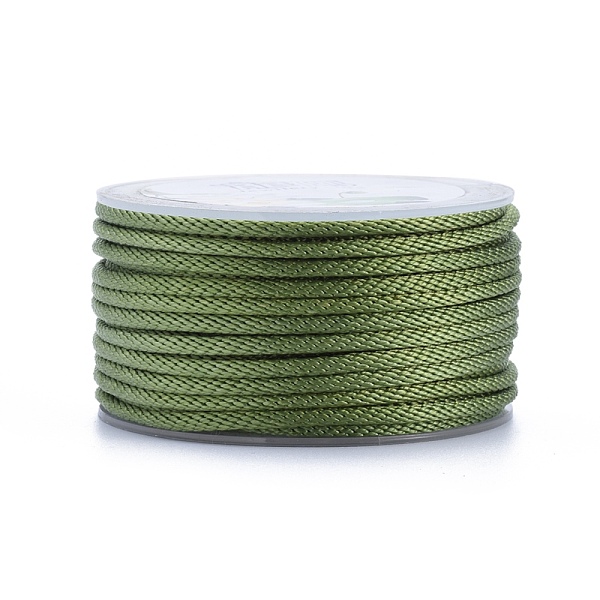 PandaHall Polyester Braided Cords, for Jewelry Making Beading Crafting, Light Green, 2mm, about 21.87 yards(20m)/roll Polyester Green
PandaHall Polyester Braided Cords, for Jewelry Making Beading Crafting, Light Green, 2mm, about 21.87 yards(20m)/roll Polyester Green