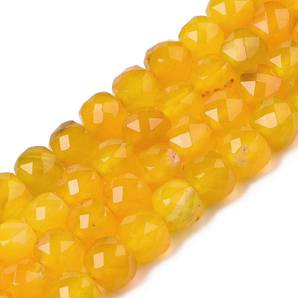 PandaHall Natural Agate Beads Strands, Faceted, Dyed, Faceted, Cube, Goldenrod, 5x5.5x5.5mm, Hole: 1mm, about 61~62pcs/strand, 12.20..., Gold
PandaHall Natural Agate Beads Strands, Faceted, Dyed, Faceted, Cube, Goldenrod, 5x5.5x5.5mm, Hole: 1mm, about 61~62pcs/strand, 12.20..., Gold