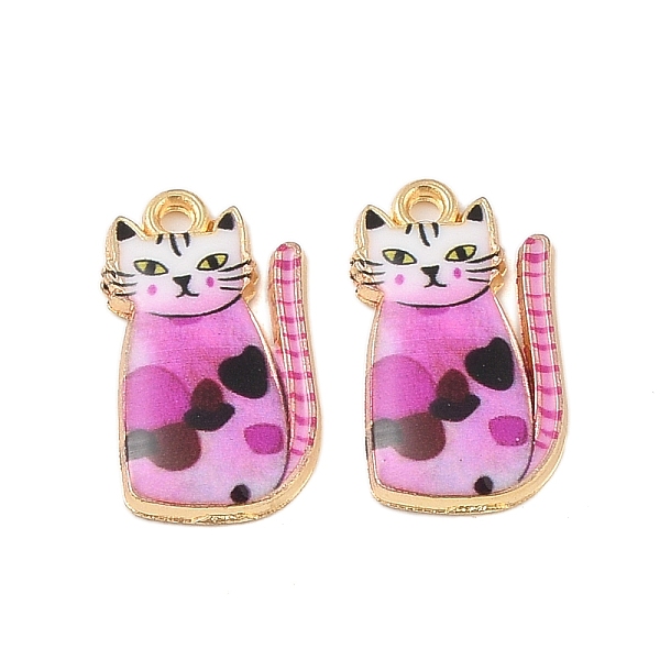 PandaHall Rack Plating Alloy Pendants, with Enamel, Golden, Cat Charm, Magenta, 20x11.5x2.5mm, Hole: 1.5mm Alloy+Enamel Cat Shape Pink
PandaHall Rack Plating Alloy Pendants, with Enamel, Golden, Cat Charm, Magenta, 20x11.5x2.5mm, Hole: 1.5mm Alloy+Enamel Cat Shape Pink