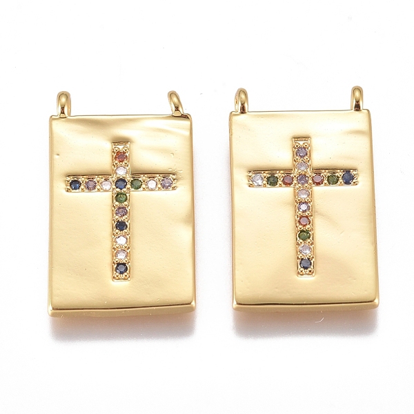 PandaHall Brass Micro Pave Cubic Zirconia Pendants, Long-Lasting Plated, Rectangle with Cross, Colorful, Golden, 22.5x13x2mm, Hole: 1.5mm...
PandaHall Brass Micro Pave Cubic Zirconia Pendants, Long-Lasting Plated, Rectangle with Cross, Colorful, Golden, 22.5x13x2mm, Hole: 1.5mm...