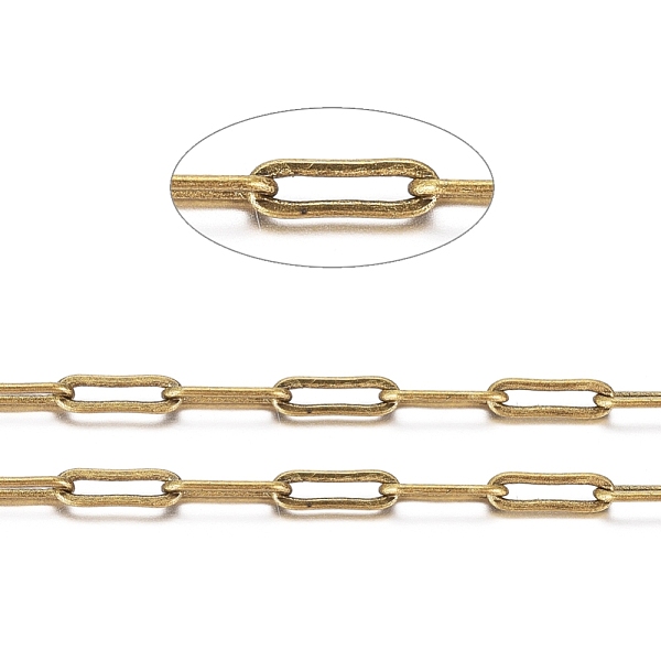 PandaHall Brass Paperclip Chains, Flat Oval, Drawn Elongated Cable Chains, Soldered, with Spool, Cadmium Free & Nickel Free & Lead Free...
PandaHall Brass Paperclip Chains, Flat Oval, Drawn Elongated Cable Chains, Soldered, with Spool, Cadmium Free & Nickel Free & Lead Free...