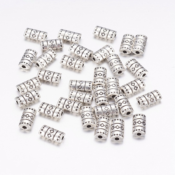 PandaHall Tibetan Style Alloy Beads, Lead Free & Cadmium Free, Tube, Antique Silver, about 9mm long, 5mm wide, 3mm thick, hole: 2mm Alloy...
PandaHall Tibetan Style Alloy Beads, Lead Free & Cadmium Free, Tube, Antique Silver, about 9mm long, 5mm wide, 3mm thick, hole: 2mm Alloy...