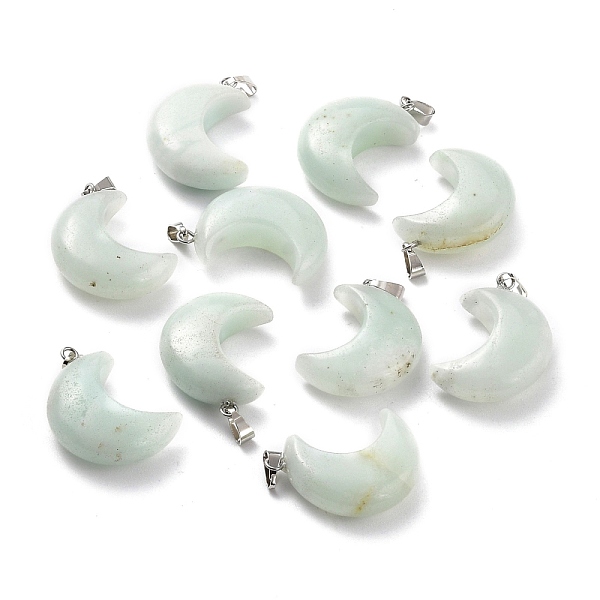 PandaHall Natural Amazonite Pendants, with Platinum Brass Loops, Moon, 29x18~21x7~10mm, Hole: 6x3mm Amazonite Moon
PandaHall Natural Amazonite Pendants, with Platinum Brass Loops, Moon, 29x18~21x7~10mm, Hole: 6x3mm Amazonite Moon