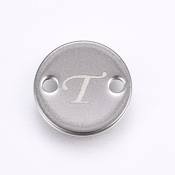 PandaHall 201 Stainless Steel Links connectors, Flat Round, Letter.T, Stainless Steel Color, 10x1mm, Hole: 1.5mm 201 Stainless Steel Letter...
PandaHall 201 Stainless Steel Links connectors, Flat Round, Letter.T, Stainless Steel Color, 10x1mm, Hole: 1.5mm 201 Stainless Steel Letter...