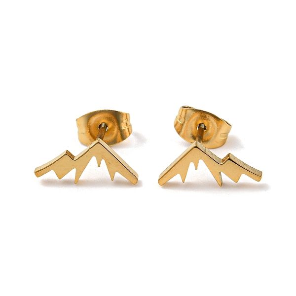 PandaHall Golden 304 Stainless Steel Stud Earrings for Women, Mountain, 5x12mm 304 Stainless Steel Mountain
PandaHall Golden 304 Stainless Steel Stud Earrings for Women, Mountain, 5x12mm 304 Stainless Steel Mountain