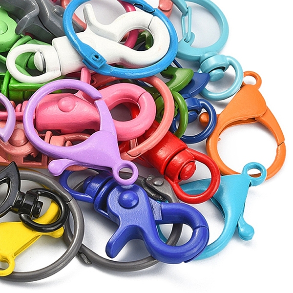PandaHall 25Pcs Mixed Style Clasps Lucky Bag, May includ Zinc Alloy Swivel Lobster Claw Clasps, Iron Swivel Clasps, Iron Book Binder Rings..., Multicolor
PandaHall 25Pcs Mixed Style Clasps Lucky Bag, May includ Zinc Alloy Swivel Lobster Claw Clasps, Iron Swivel Clasps, Iron Book Binder Rings..., Multicolor