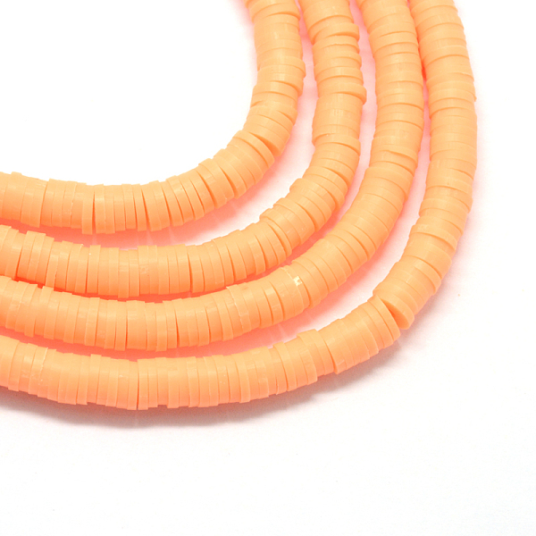 PandaHall Flat Round Handmade Polymer Clay Bead Spacers, Sandy Brown, 4x1mm, Hole: 1mm, about 380~400pcs/strand, 17.7 inch Polymer Clay Flat...
PandaHall Flat Round Handmade Polymer Clay Bead Spacers, Sandy Brown, 4x1mm, Hole: 1mm, about 380~400pcs/strand, 17.7 inch Polymer Clay Flat...
