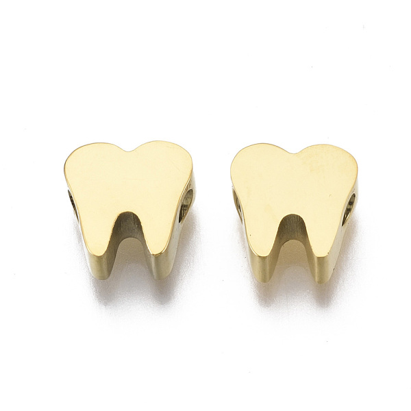 PandaHall 304 Stainless Steel Beads, Tooth Shape, Golden, 8x8x3mm, Hole: 1.8mm 304 Stainless Steel Body
PandaHall 304 Stainless Steel Beads, Tooth Shape, Golden, 8x8x3mm, Hole: 1.8mm 304 Stainless Steel Body