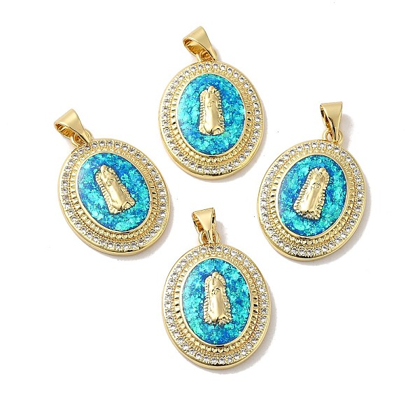 PandaHall Rack Plating Brass Micro Pave Cubic Zirconia with Synthetic Opal Pendants, with Jump Ring, Lead Free & Cadmium Free, Long-Lasting..., Cyan
PandaHall Rack Plating Brass Micro Pave Cubic Zirconia with Synthetic Opal Pendants, with Jump Ring, Lead Free & Cadmium Free, Long-Lasting..., Cyan