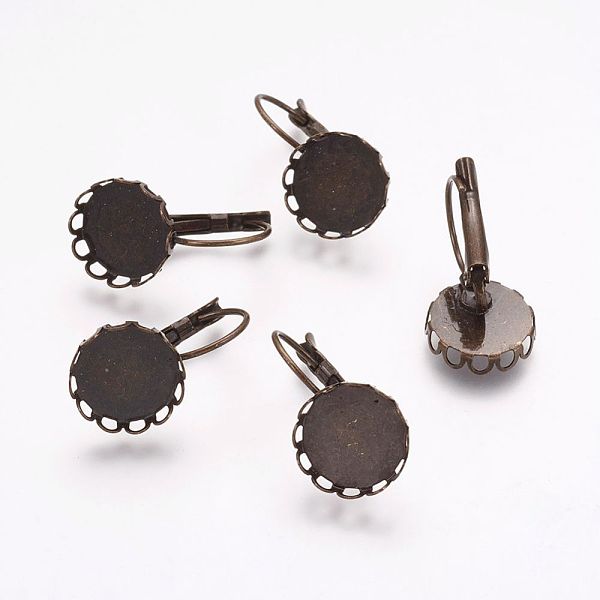 PandaHall Vintage Brass Leverback Earrings Blank Base Cabochon Settings, Cadmium Free & Nickel Free & Lead Free, Antique Bronze, Flat Round...
PandaHall Vintage Brass Leverback Earrings Blank Base Cabochon Settings, Cadmium Free & Nickel Free & Lead Free, Antique Bronze, Flat Round...