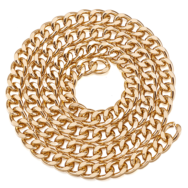 PandaHall Aluminium Curb Chains, Unwelded, Light Gold, Link: 16.5x13x3.5mm, about 39.37 inch(1m)/strand Aluminum
PandaHall Aluminium Curb Chains, Unwelded, Light Gold, Link: 16.5x13x3.5mm, about 39.37 inch(1m)/strand Aluminum