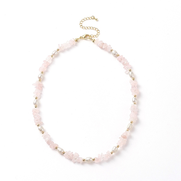 PandaHall Natural Rose Quartz Chips & Pearl Beaded Necklace, Gemstone Jewelry for Women, 15.35 inch(39cm) Rose Quartz
PandaHall Natural Rose Quartz Chips & Pearl Beaded Necklace, Gemstone Jewelry for Women, 15.35 inch(39cm) Rose Quartz