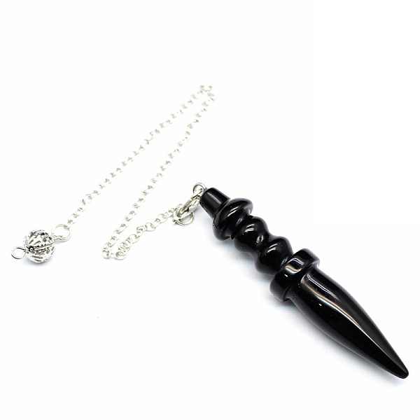 PandaHall Natural Obsidian Dowsing Pendulum Big Pendants, Cone Charm, Reiki Wicca Witchcraft Balancing Pointed Pendant Pendulum, 885mm...
PandaHall Natural Obsidian Dowsing Pendulum Big Pendants, Cone Charm, Reiki Wicca Witchcraft Balancing Pointed Pendant Pendulum, 885mm...