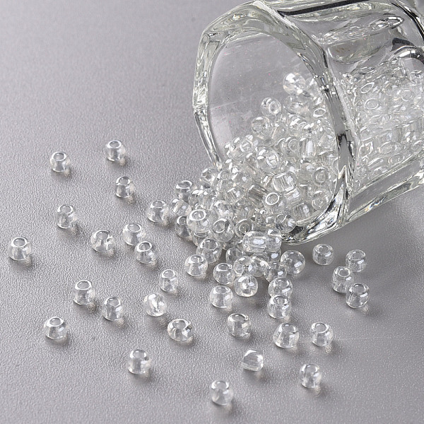 PandaHall Glass Seed Beads, Trans. Colours Lustered, Round, Clear, 3mm, Hole: 1mm, about 1111pcs/50g, 50g/bag, 18bags/2pounds Glass Clear
PandaHall Glass Seed Beads, Trans. Colours Lustered, Round, Clear, 3mm, Hole: 1mm, about 1111pcs/50g, 50g/bag, 18bags/2pounds Glass Clear