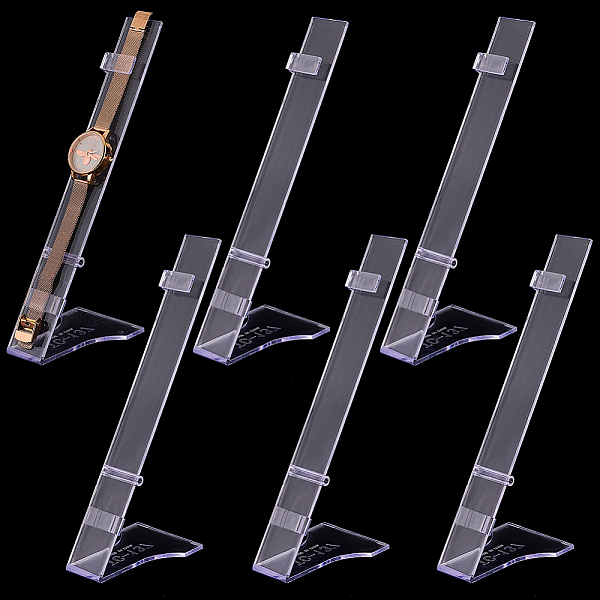PandaHall Acrylic Single Watch Slant Back Display Stands, Bracelet Display Rack Holder Stand for Counter/Showcase Use, Rectangle, Clear...
PandaHall Acrylic Single Watch Slant Back Display Stands, Bracelet Display Rack Holder Stand for Counter/Showcase Use, Rectangle, Clear...