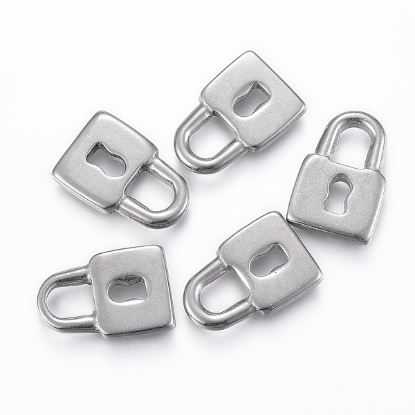 PandaHall 304 Stainless Steel Pendants, Padlock, Stainless Steel Color, 16.5x11x2mm, Hole: 5.5x4mm 304 Stainless Steel Lock
PandaHall 304 Stainless Steel Pendants, Padlock, Stainless Steel Color, 16.5x11x2mm, Hole: 5.5x4mm 304 Stainless Steel Lock