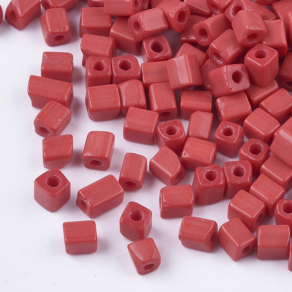 PandaHall 6/0 Glass Seed Beads, Round Hole, Cube & Cuboid, FireBrick, 3~7x3.5x3.5mm, Hole: 1.2mm, about 4500pcs/bag Glass Cube Red
PandaHall 6/0 Glass Seed Beads, Round Hole, Cube & Cuboid, FireBrick, 3~7x3.5x3.5mm, Hole: 1.2mm, about 4500pcs/bag Glass Cube Red