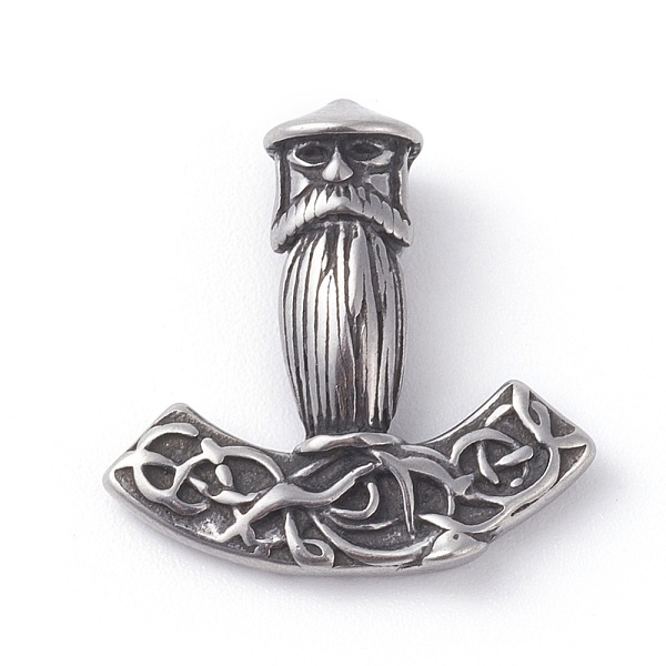 PandaHall 316 Surgical Stainless Steel Pendants, Thor's Hammer, Antique Silver, 20x20x6mm, Hole: 3x3.5mm 316 Surgical Stainless Steel Others
PandaHall 316 Surgical Stainless Steel Pendants, Thor's Hammer, Antique Silver, 20x20x6mm, Hole: 3x3.5mm 316 Surgical Stainless Steel Others