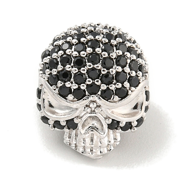 PandaHall Brass Micro Pave Black Cubic Zirconia Beads, Skull, Platinum, 10x11x10mm, Hole: 1.5mm Brass+Cubic Zirconia Skull Black
PandaHall Brass Micro Pave Black Cubic Zirconia Beads, Skull, Platinum, 10x11x10mm, Hole: 1.5mm Brass+Cubic Zirconia Skull Black
