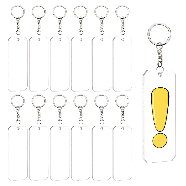 PandaHall BENECREAT DIY Transparent Acrylic Keychain Clasps Making Kits, Including Rectangle Blank Big Pendants, Iron Split Key Rings, Clear...
PandaHall BENECREAT DIY Transparent Acrylic Keychain Clasps Making Kits, Including Rectangle Blank Big Pendants, Iron Split Key Rings, Clear...