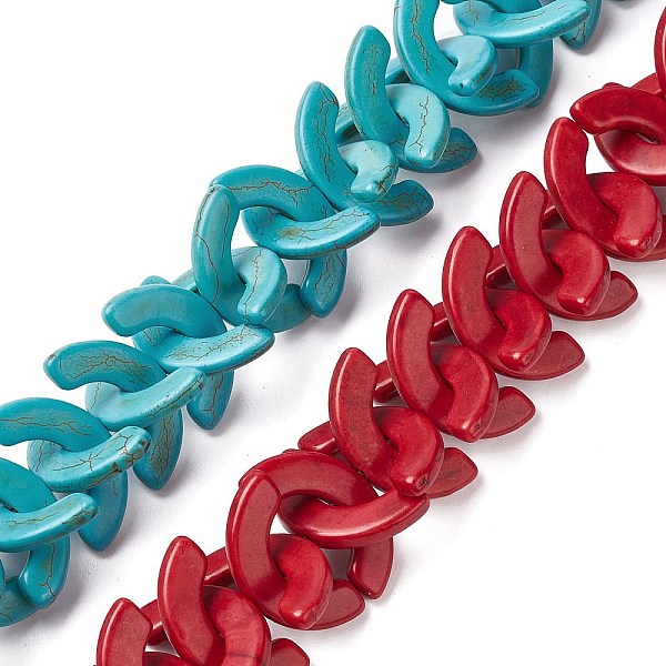 PandaHall Synthetic Turquoise Beads Strands, Dyed, Arch, Mixed Color, 13.5x26.5x3.5mm, Hole: 0.8mm, about 66pcs/strand, 16.73''(42.5cm)..., Multicolor
PandaHall Synthetic Turquoise Beads Strands, Dyed, Arch, Mixed Color, 13.5x26.5x3.5mm, Hole: 0.8mm, about 66pcs/strand, 16.73''(42.5cm)..., Multicolor