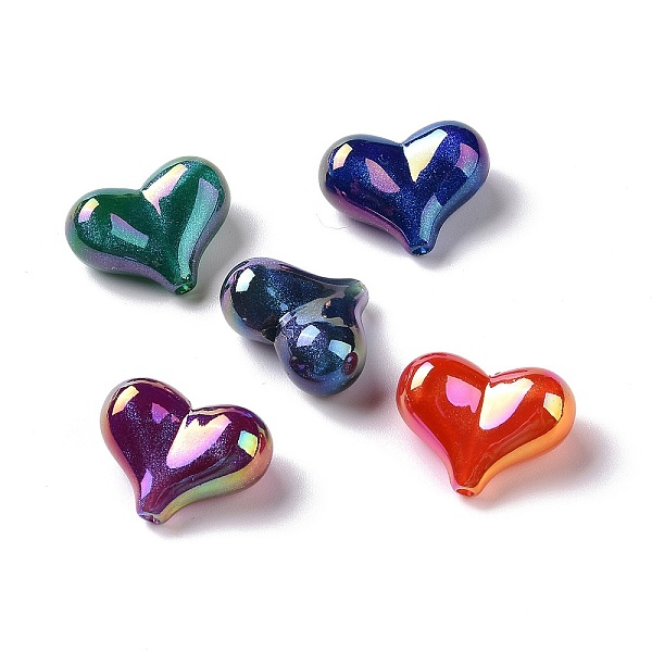 PandaHall UV Plating Rainbow Iridescent Opaque Acrylic Beads, Glitter Beads, Heart, Mixed Color, 16x21x10mm, Hole: 1.8mm Acrylic Heart..., Multicolor
PandaHall UV Plating Rainbow Iridescent Opaque Acrylic Beads, Glitter Beads, Heart, Mixed Color, 16x21x10mm, Hole: 1.8mm Acrylic Heart..., Multicolor
