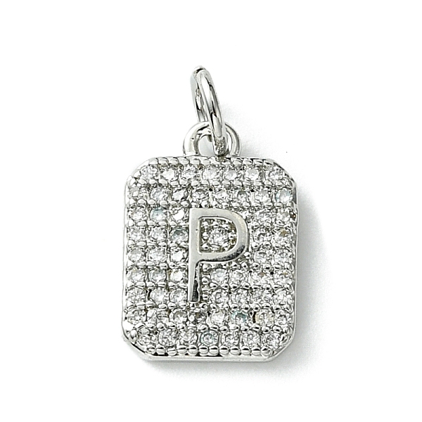 PandaHall Rack Plating Brass Micro Pave Clear Cubic Zirconia Charms, Long-Lasting Plated, Lead Free & Cadmium Free, Rectangle with Letter...
PandaHall Rack Plating Brass Micro Pave Clear Cubic Zirconia Charms, Long-Lasting Plated, Lead Free & Cadmium Free, Rectangle with Letter...