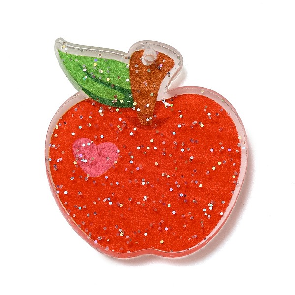 PandaHall Teachers's Day Acrylic Pendants, Apple, 35.5x31.5x2.5mm, Hole: 1.6mm Acrylic Apple
PandaHall Teachers's Day Acrylic Pendants, Apple, 35.5x31.5x2.5mm, Hole: 1.6mm Acrylic Apple