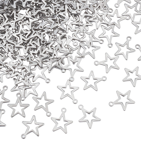 PandaHall Unicraftale 200Pcs 304 Stainless Steel Charms, Star, Stainless Steel Color, 14.5x12.5x0.7mm, Hole: 1.4mm 304 Stainless Steel Star
PandaHall Unicraftale 200Pcs 304 Stainless Steel Charms, Star, Stainless Steel Color, 14.5x12.5x0.7mm, Hole: 1.4mm 304 Stainless Steel Star