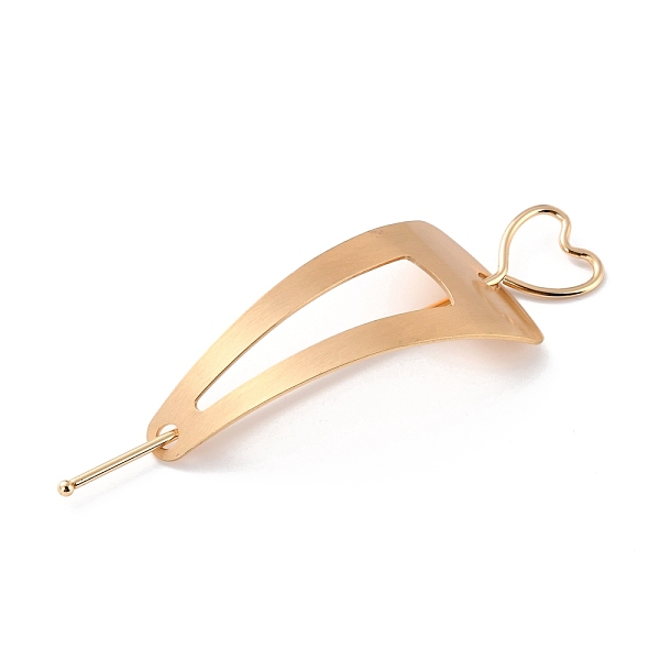 PandaHall Alloy Hair Sticks, Hollow Hair Ponytail Holder, for DIY Hair Stick Accessories, Heart with Triangle, Light Gold, 122.5x22x2mm...
PandaHall Alloy Hair Sticks, Hollow Hair Ponytail Holder, for DIY Hair Stick Accessories, Heart with Triangle, Light Gold, 122.5x22x2mm...