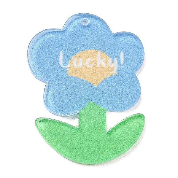 PandaHall Acrylic Pendants, Flower, Light Sky Blue, 38x29.5x2.5mm, Hole: 1.5mm Acrylic Flower
PandaHall Acrylic Pendants, Flower, Light Sky Blue, 38x29.5x2.5mm, Hole: 1.5mm Acrylic Flower