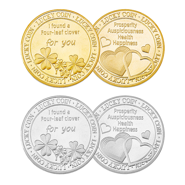 PandaHall DICOSMETIC 4Pcs 2 Colors Iron Commemorative Coins, Lucky Coins, with Protection Case, Flat Round with Heart Pattern, Platinum &...
PandaHall DICOSMETIC 4Pcs 2 Colors Iron Commemorative Coins, Lucky Coins, with Protection Case, Flat Round with Heart Pattern, Platinum &...