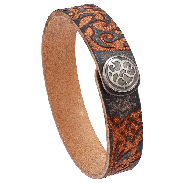 PandaHall Branch Pattern Cowhide Cord Bracelets, with Alloy Button, Gray, 8-5/8 inch(22cm) Leather Gray
PandaHall Branch Pattern Cowhide Cord Bracelets, with Alloy Button, Gray, 8-5/8 inch(22cm) Leather Gray