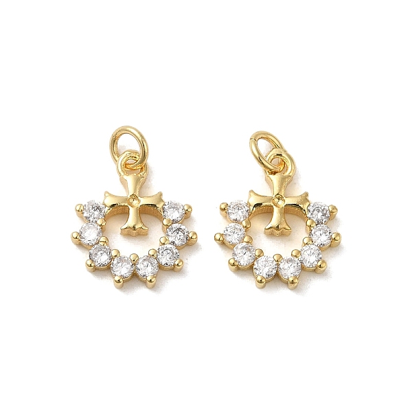 PandaHall Rack Plating Brass Cubic Zirconia Pendants, Cadmium Free & Lead Free, Cross, Real 18K Gold Plated, 12.5x10.5x2mm Brass+Cubic..., Clear
PandaHall Rack Plating Brass Cubic Zirconia Pendants, Cadmium Free & Lead Free, Cross, Real 18K Gold Plated, 12.5x10.5x2mm Brass+Cubic..., Clear
